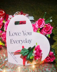Love You Card with Flowers